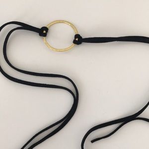 Gold hoop choker